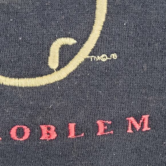 Vintage 80s No-Problem Sweatshirt Women Large 22x24 Baggy USA - Picture 13 of 15